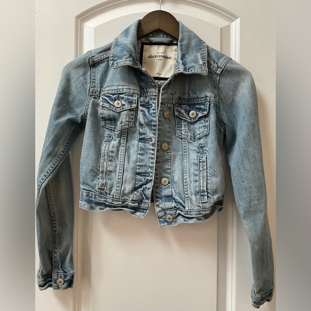 Abercrombie Kids Distressed Denim Jacket